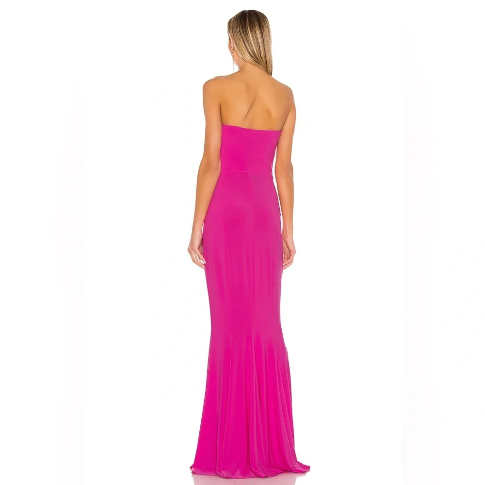 X Revolve Strapless Fishtail Gown - Orchid Pink - Picture 3 of 3
